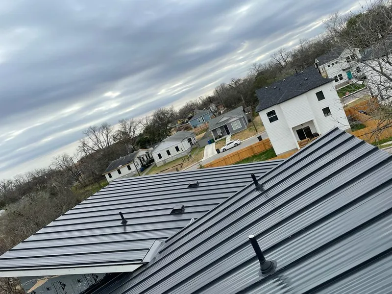 Standing seam metal roof panels with vents for Skylight Repair in Barberton